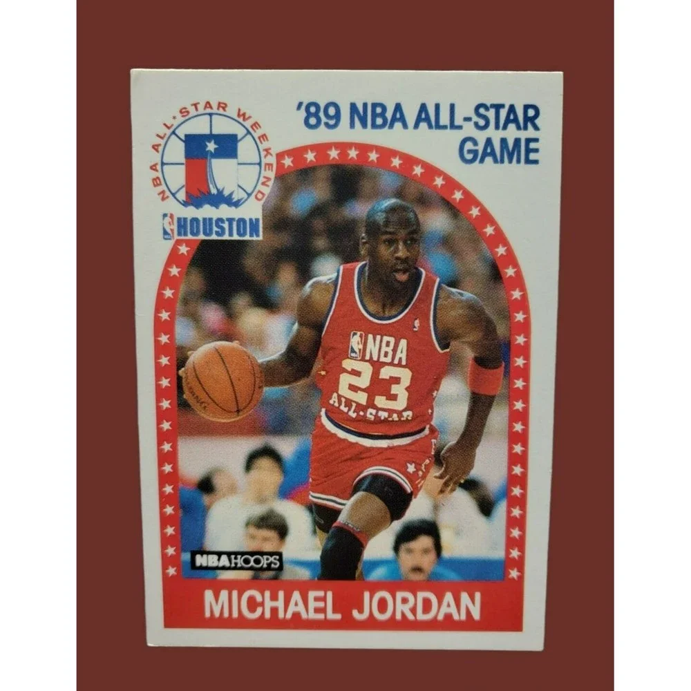 2X MICHAEL JORDAN NBA Hoops 89 AllStar Game #21 & 90-91 Fleer #26 Chicago Bulls